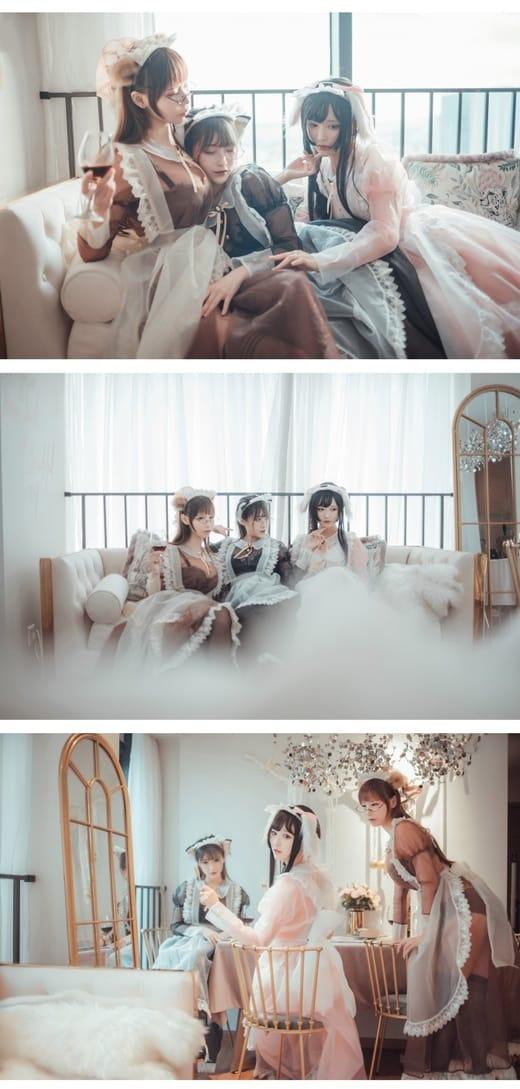 喵糖映画 VOL.146 三人钕仆[33P/430M]