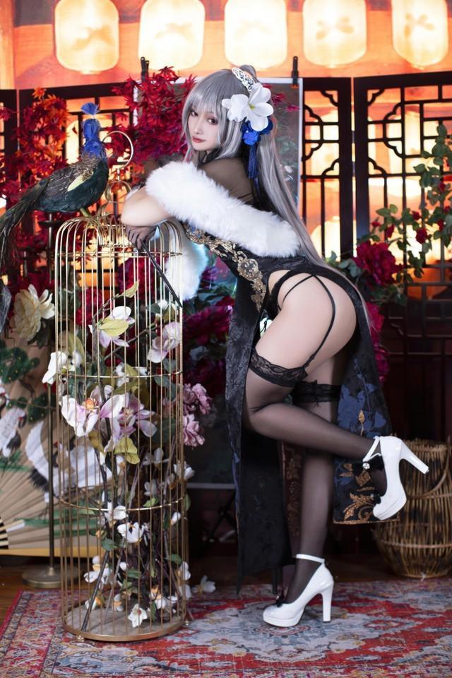 洛璃LoLiSAMA – NO.96 碧蓝航线 路易九世旗袍 [43P-457MB]