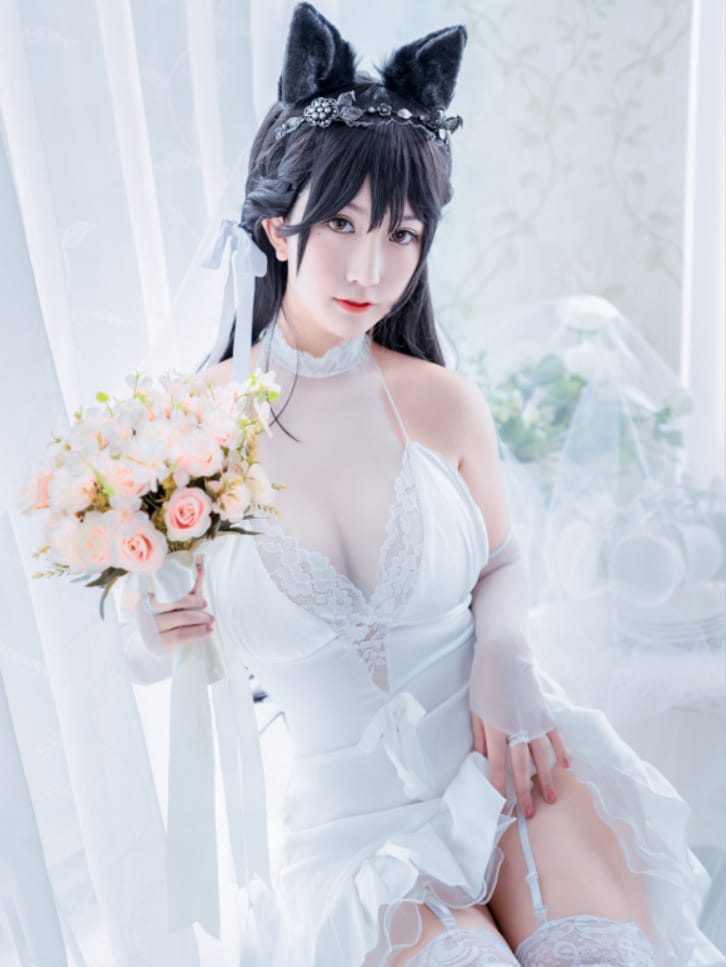猫九酱Sakura –NO.11 碧蓝誓约欧根亲王爱宕婚纱[4V/95P/936MB]