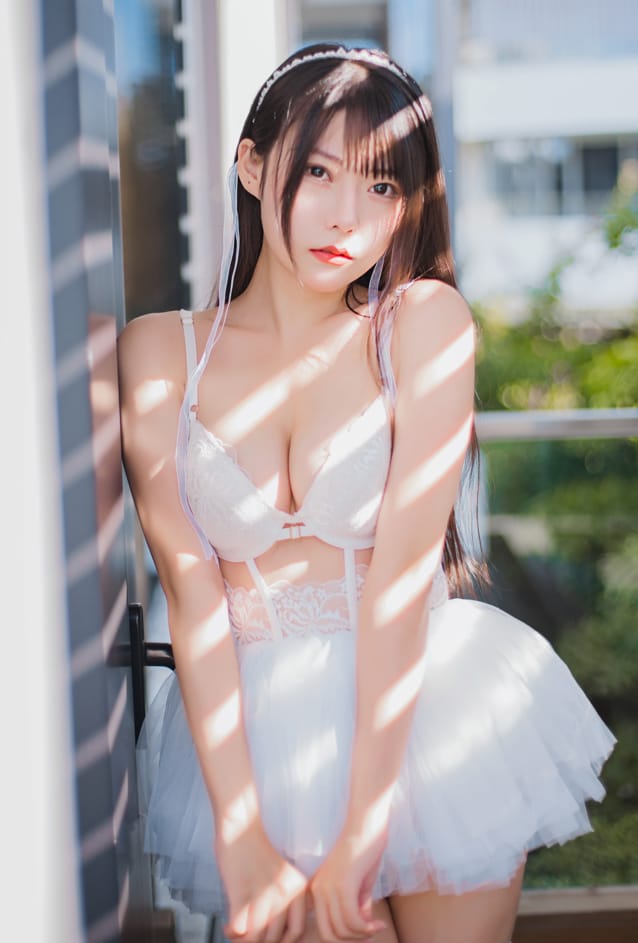 香草喵露露 – NO.042 杨枝甘露 白色纱裙[48P1V-1.22GB]