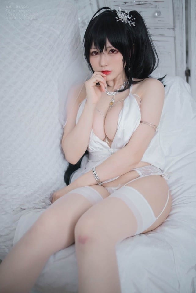 Nyako喵子 – NO.043 大凤纯白婚纱[62P-236MB]