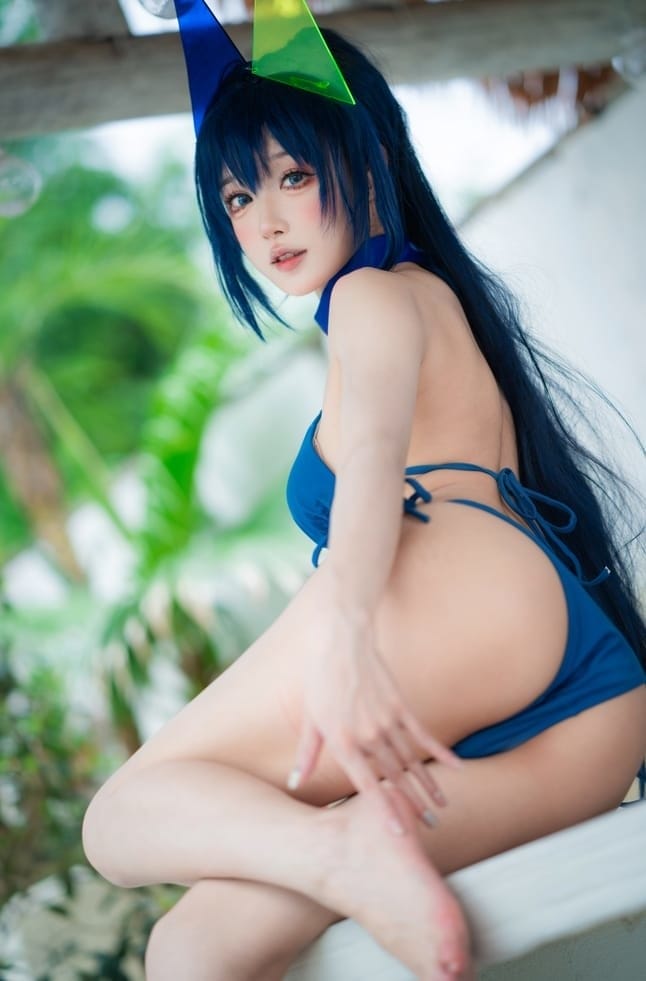 阿包也是兔娘 – NO.081 花园泳装[35P-306M]